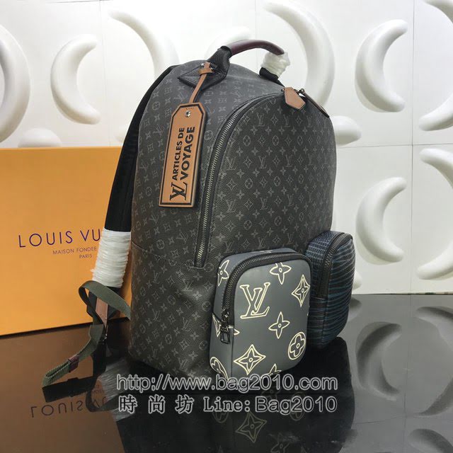 Louis Vuitton新款男包 M45455 路易威登Multipocket双肩包 LV新款男士双肩后背包  ydh4165